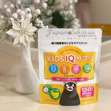 Жувальні вітаміни для дітей при підвищеному розумовому навантаженні Morikawa Kenkodo Kids IQ DHA &amp; GABA